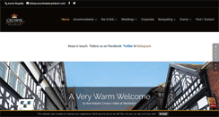 Desktop Screenshot of crownhotelnantwich.com